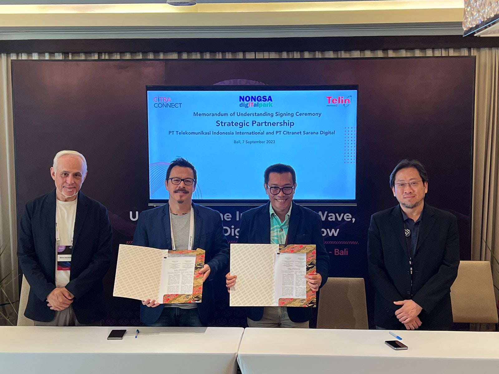 Telin and Citra Connect Forge A New Partnership for Internet Connectivity via Submarine Cables at Nongsa Digital Park (NDP)