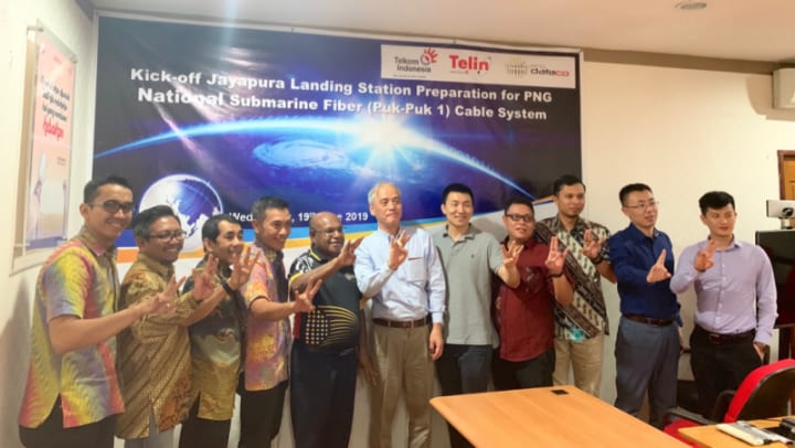 Telin and Telkom Group Conducted Jayapura Landing Station Preparation Kick-off for PNG National Submarine Fiber (Puk-Puk 1) Cable System